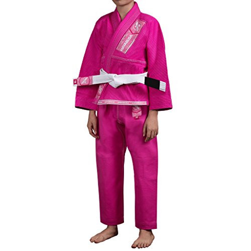 Hayabusa Gold Weave Youth Jiu Jitsu Gi - Pink, Y2