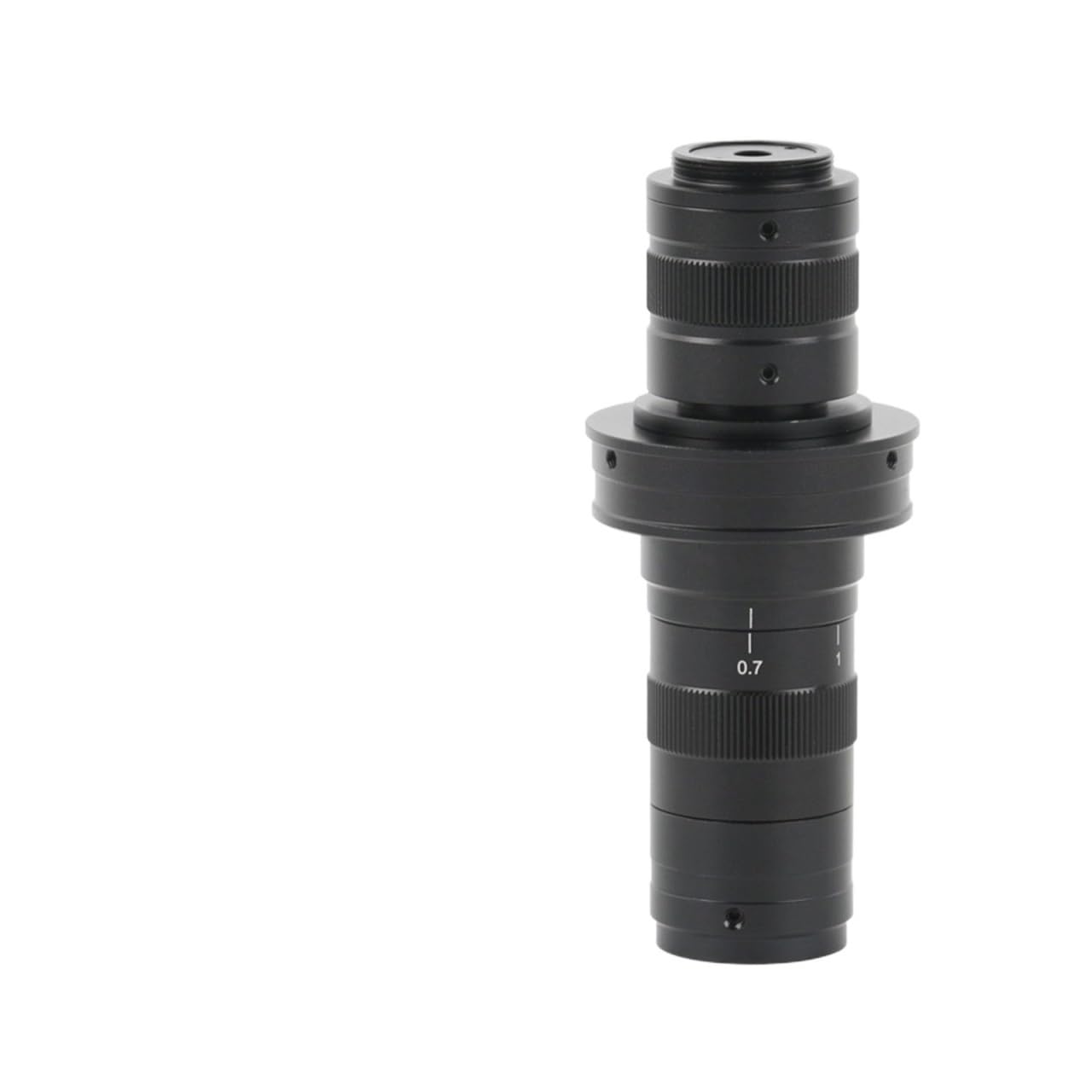 Microscope Lens, FHD 0.7X-4.5X Zoom Magnification Monocular Zoom VGA USB Video Microscope Camera 169X 225X 253X 338X Adjustable C Mount Lens(169X)