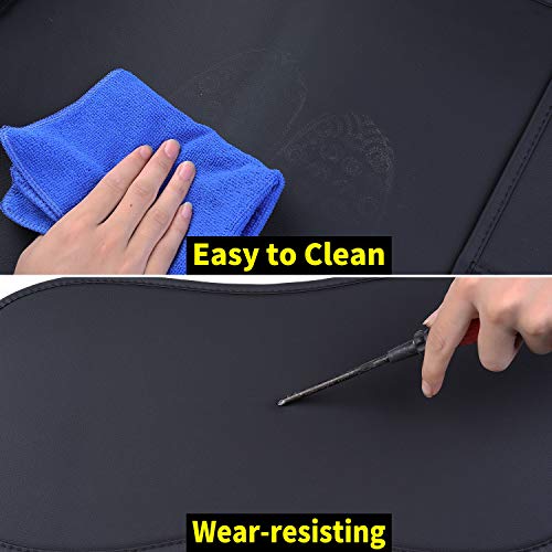 Image of Aierxuan Front Chevy Silverado GMC Sierra 1500 Truck Seat Covers (Black)