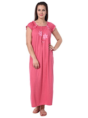 Image of Noty Women's Cotton Floral Maxi Nighty