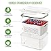 4 PCS Fruit Storage Containers for Fridge, Produce Containers for Fridge with Removable Colander, All-In-One Fruit Washing Bowl with Strainer Microwave/Dishwasher Safe for Salad Berry Lettuce Keeper