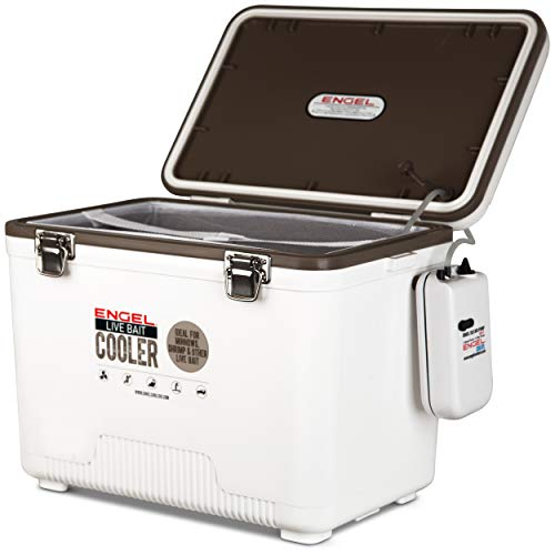 Engel Coolers 30 Quart Live Bait Cooler/Dry Box with Air Pump NewUsed