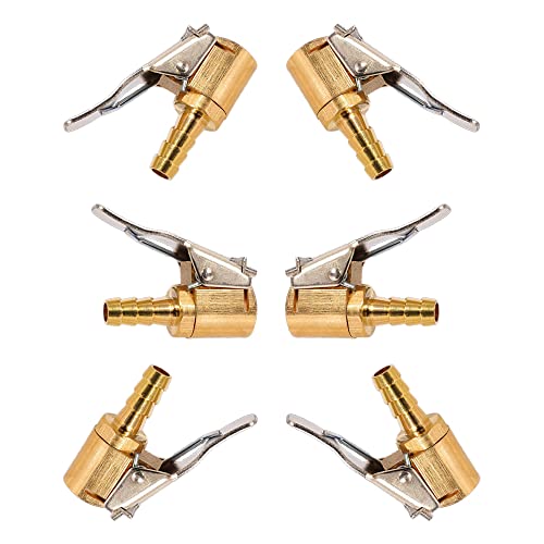 Adaptateur de Valve de Pneu de Voiture, Embout Gonflage Pneu Voiture pour Valve de Pneu avec Filetage de Valve, 8 mm, 6 Pièces