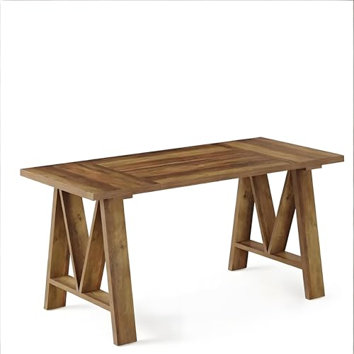 Modern Stylish Kitchen Table, Clean-Line Rectangular Dining Table for Everyday