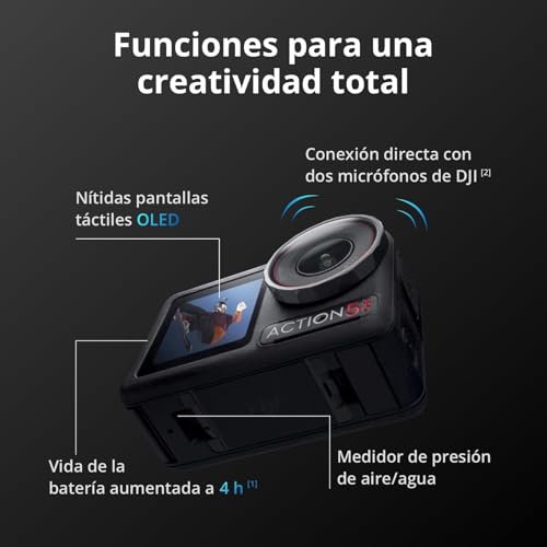 Osmo Action 5 Pro, cámara sumergible con seguimiento de objetivos para vídeos estables 5