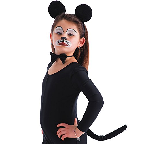 Carnival Toys 5165 - Set Maus, Ohren, Schwanz und Fliege, schwarz Cover