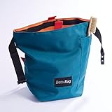 Beta Bag Chalkbag zum Bouldern - Hochwertiger Premium Magnesiabeutel mit großer Tasche, Reißverschluss - Qualitäts Kreidebeutel auch für Crossfit, Gewichtheben - das perfekte Boulderzubehör, blau