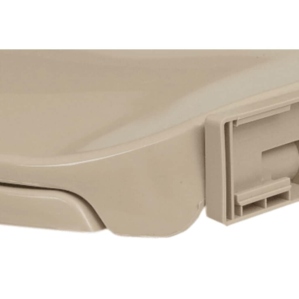 vidaXL Tapa y Asiento de Váter con Cierre Suave Ovalada Inodoro Retrete con Desmontaje Rápido de Diseño Ergonómico Fácil de Limpieza Beige