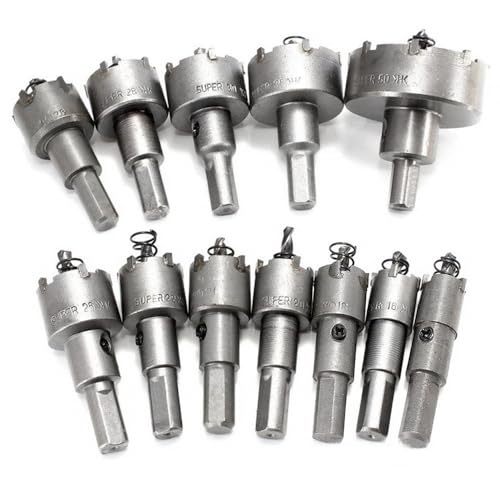 Set de brocas para metal SAMEZA 12 piezas 15 a 50 mm miniatura 4