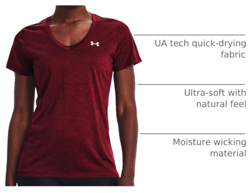 Image of Under Armour Womens Tech V-Neck Twist Short-Sleeve T-Shirt
