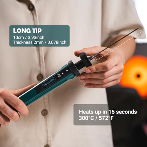 WINONS Styroporschneider Heißdrahtschneider mit Temperaturregler, WFC0010 Styropor Schneider mit 450 °C max Temp. und Breitere Schneidezone, Heißschneider mit Deutschen Standards (15er-Set)