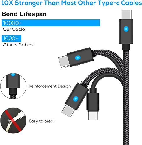 Image of TCOS TECH PS5 Controller Charging Cable USB Type C Cable 3 Meter 3 M /10 Ft Controller USB Cable Extra Long Type C USB Fast Charging Cord for Playstaion 5 PS5, Xbox Series X /S, Android Phones - Black