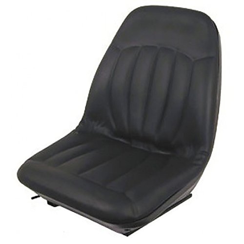 RAPartsinc One New Black Seat Made to Fit Bobcat Skidsteer Models A220 A300 S100 S130 S150 540 543 553 643 645 742B 743 751 843 853