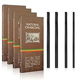 XMDROU 36 Stück Zeichenkohle, Kohlestifte Zeichnen Natürlich Kohlestifte zum Zeichnen Charcoal Pencils Zeichenkohle aus Weidenholz für künstlerische Arbeiten, Skizzen