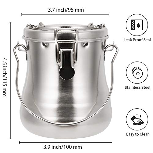 Image of MyLifeUNIT Airtight Stainless Steel Paint Brush Cleaner, 23.7 oz /Large | Durable, Rust-proof, Anti-corrosion, Portable Brush Holder with Porous Strainer Filter for Watercolor Acrylic Oil Painting