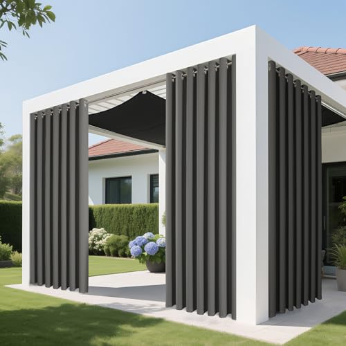 Rideaux extra larges salon gris clair pour séparateur de pièce