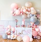 latex liquido rosario Decoración Fiestas de Niñas Ideal: la guirnalda de globos rosa se usa a menudo para fiestas de cumpleaños, decoraciones de bodas, decoración JGA, baby shower, decoración de princesa bailarina, decoraciones de cumpleaños, decoraciones de mesa y un montón de globos.