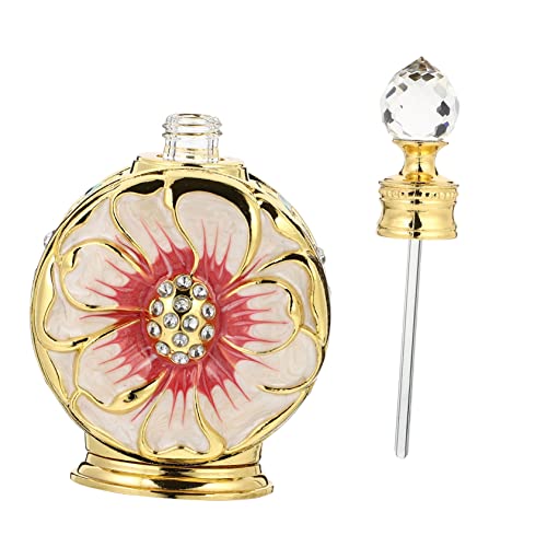 Happyyami Botella De Aceite Esencial De Vidrio Diseño Para Perfume De Viaje y Aromaterapia Botella De Perfume De Elegante y Práctica
