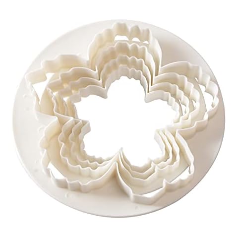 SPHTOEO Bigger Peony Petals Flower Cutter, Set of 4pcs Gum Paste Flowers Cake Decorating Cutter Fondant Mold Sugar Tools Cover