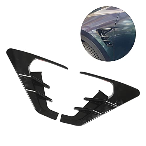 Image of Turn Side Camera Cover, Side Camera Turn Indicator Cover Replacement Side Camera Turn Cover for for 2017-2022 (Glossy Black)