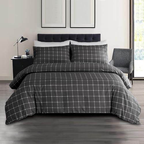 Lazzaro Single Duvet Cover Set - Premium Microfiber Duvet Cover Single (135 x 200 cm) 2 PCs - Ultrasoft Hypoallergenic Reversible Quilt Cover Bedding Set With Zipper Closure - Cosy Home Interiors Lazzaro Single Duvet Cover Set - Premium Microfiber Duvet Cover Single (135 x 200 cm) 2 PCs - Ultrasoft Hypoallergenic Reversible Quilt Cover Bedding Set With Zipper Closure - Image 9