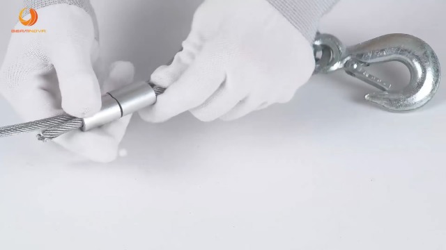 BEAMNOVA Electric Hoist 110-120v Overhead Engine Lift 110-120 Volt with Line 4.92 Ft Remote Control Switch Hook Strap Beam Mounting Bracket Gloves Pulley (1543lbs)