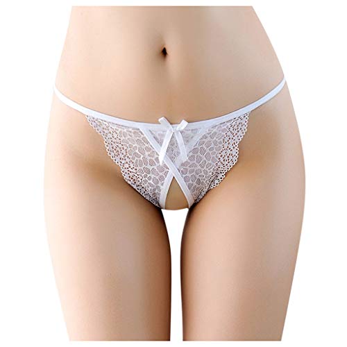 Bragas sexy de encaje para mujer, tanga, pantalones, ropa interior para mujer, blanco, Altoa única