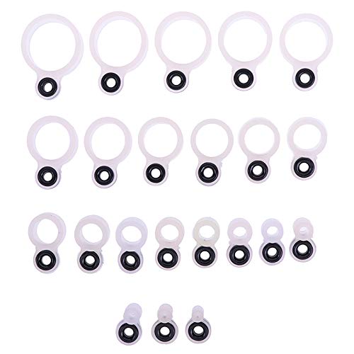 PartyYeah 22Pcs Silicone Fishing Rod Wire Ring Fishing Line Guide Ring