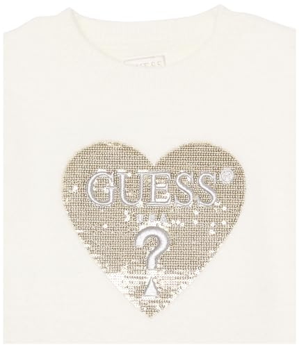 Pull GUESS pour fille écru anti-irritation doux et chaud
