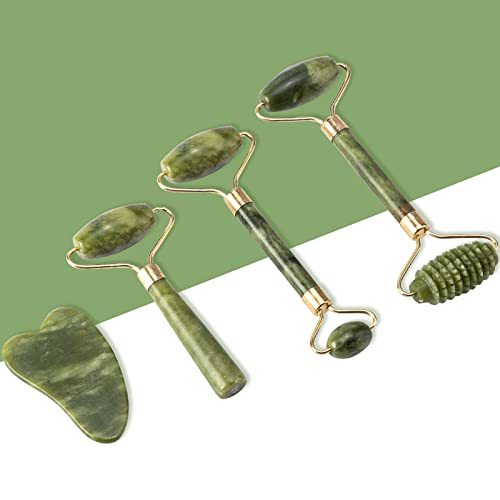 Fuvooi ROLLER1 Jade Gua Sha Facial Massager Set - 5 In 1 Skin Care Tools With Roller And Massager thumb #3