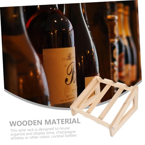 Soporte de madera para botellas de vino miniatura 5