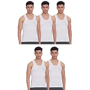LUX VENUS Men’s Cotton Vest (Pack of 5)