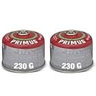 Primus Camping Gas Canister – 2 pack Gas SIP 230g Camping Stove Gas - Standard Threaded Propane Gas & Butane Gas Canisters for Camping Stove - EN417 Gas Cartridge for Camping Stove