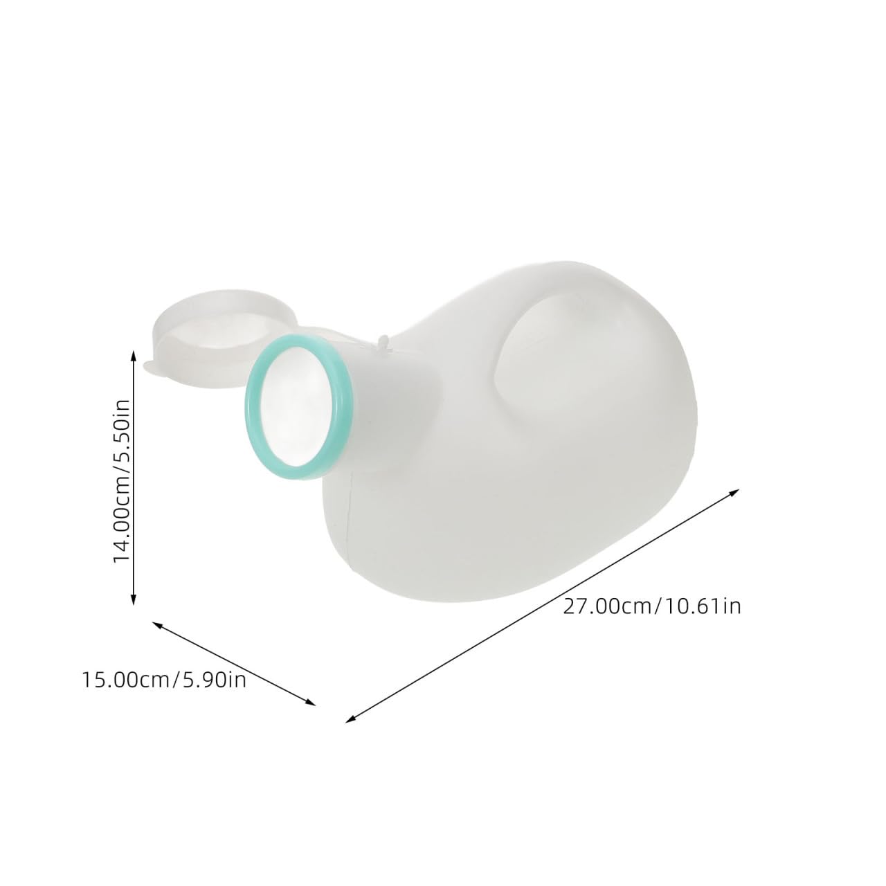 Garneck Orinal Portátil para Hombres 2000Ml Botella para Orinar Tapa Hermética Urinario Grande de Plástico para Viajes Camping y Suministros para Pacientes