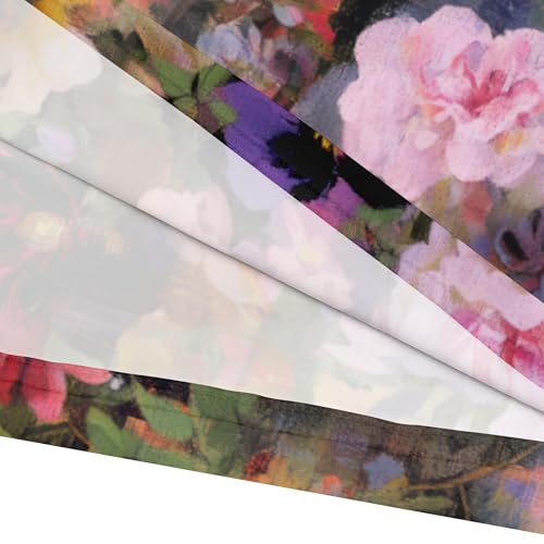 Image of SUZONANA Plus Size Dresses for Women Floral Print Maxi Dress Flowy 3 /4 Sleeve with Belt