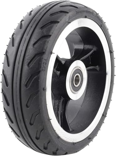 ケンソースクーターホイール スクータータイヤ 交換用 アルミニウム合金 柔軟 耐摩耗性 PU キックスクーター キックボード ミニ折りたたみ式 電動スクーター用