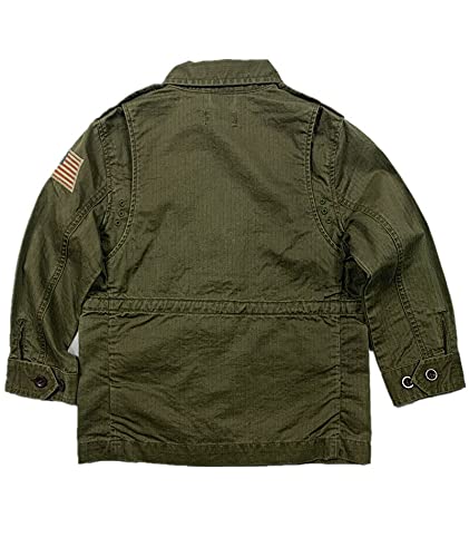 POLO RALPH LAUREN Boy's Military Jacket Coat USA Flag (6T, Military)4