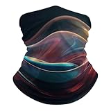 Sportarten Sturmhaube, Röhrenschal Farbige Glasprodukte Schnelltrocknend Bandana für Motorrad Yoga Erwachsene
