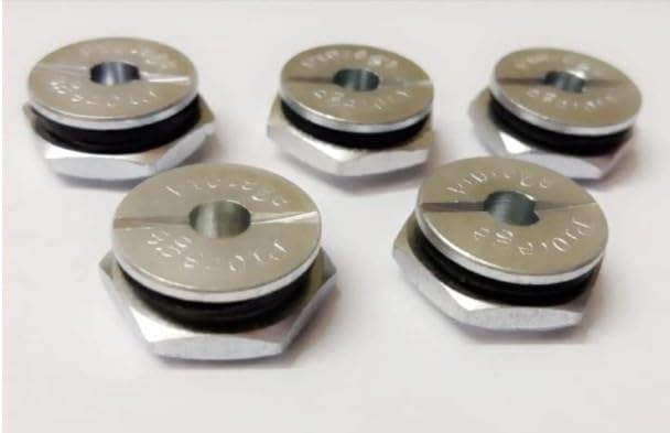 Ikarus Aluminium Safety Valve for Pressure Cooker, Compatible with Prestige/Pigeon & Similar Brands, Set of 5, 1.5 Litres, Silver