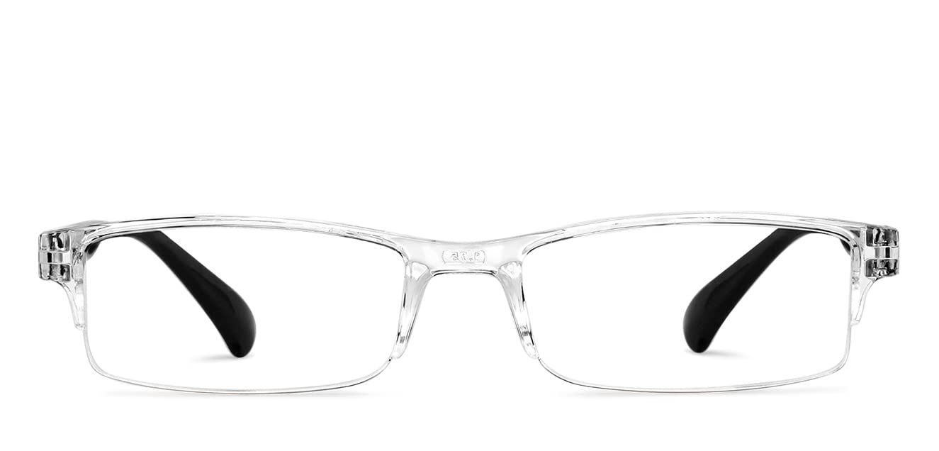 Lenskart READERS | Transparent Rectangular Half Rim Reading Eyeglasses | For Men & Women | For 1 Power | LR E13968 (B0DGXW5GLH) Amazon Price History, Amazon Price Tracker