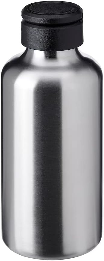 Ikea Water bottle, stainless steel , back cap, 700ml