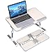 Gladle Foldable Laptop Table Stand for Bed, Height Tilt Angle Adjustable Lap Desk Computer Table for Bed and Sofa, Bed Table Reading, Breakfast Bed Tray Couch Floor Kids