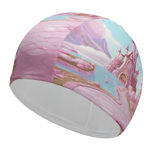 Gorro de baño con diseño de Tambor para Hombre y Mujer, Impermeable, elástico, para Mantener el Cabello seco, cómodo y de Tela Antideslizante.