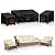 3 PCS Patio Furniture Covers Sets, 420D Waterproof Outdoor Chair Covers and Sofa Cover, Fits Outdoor 3 Seater Sofa 79"W x 35"D x33"H and Chairs 33"W x 35"D x 33"H, Triple Windproof and Anti-UV, Black