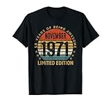 50 Year Old Gift November 1971 Limited Edition 50th Birthday T-Shirt