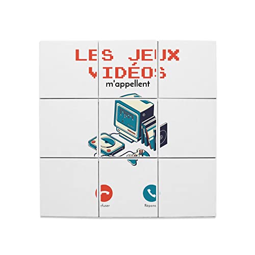 Carreaux céramique rétro jeux vidéos 60x60cm lot de 9