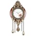 Aero Snail LARGE SIZE Retro Vintage Imperial Style Elegant Silent Wood Metal Wall Clock with Swinging Pendulum