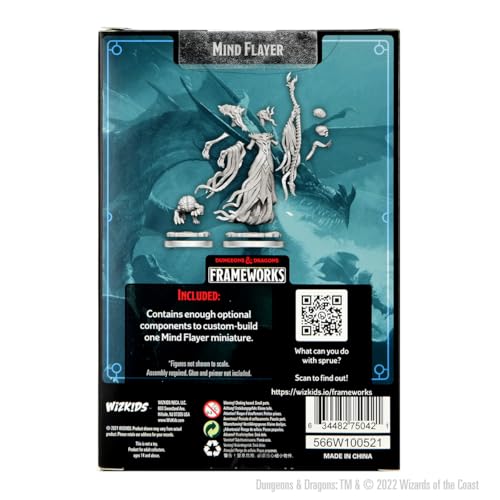 WizKids D&D Frameworks: Mind Flayer sin pintar y sin ensamblar miniatura 2