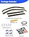 Breejoy in-Channel Window Rain Guards Fit for Honda CR-V CRV 2023 2024 2025 2026, Extra Durable Rain Guards Visors Vent Visors Window Deflector Vent Shades Car Accessories -4 pcs