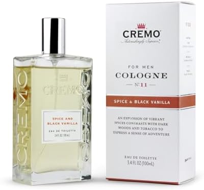 Cremo Men's Eau de Toilette, Spice and Black Vanilla Cologne for ...